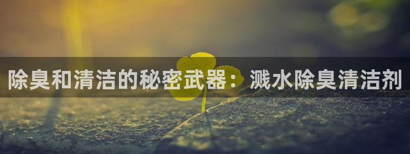 凯时k66登录：除臭和清洁的秘密武器：溅水除臭清洁剂
