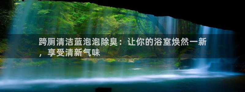 尊龙体育游戏平台：跨厕清洁蓝泡泡除臭：让你的浴室焕然一新